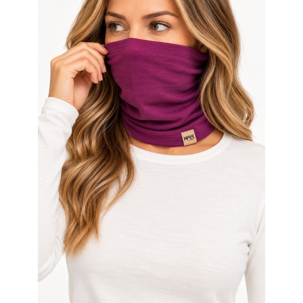 Minus33 100% Merino Wool Neck Gaiter Purple RV 730 OS Winter Scarf Outdoor Gear